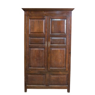 English Quartersawn Oak Wardrobe For Sale