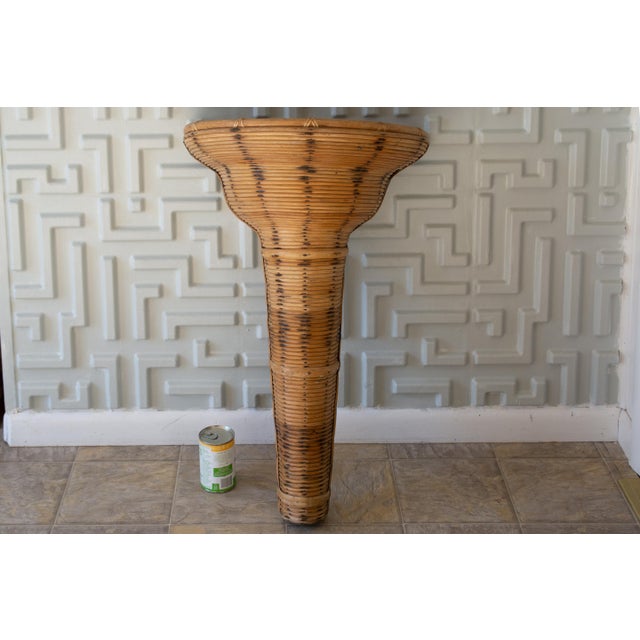 1980s Pencil Reed Wall Vase Sculpture For Sale - Image 6 of 11