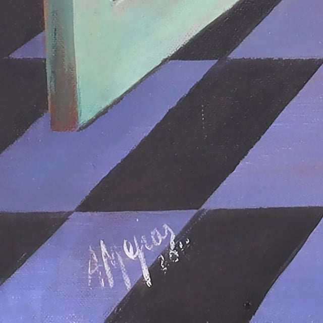 Painting on Canvas a View From a Beach House by Armando Mejia For Sale In West Palm - Image 6 of 6