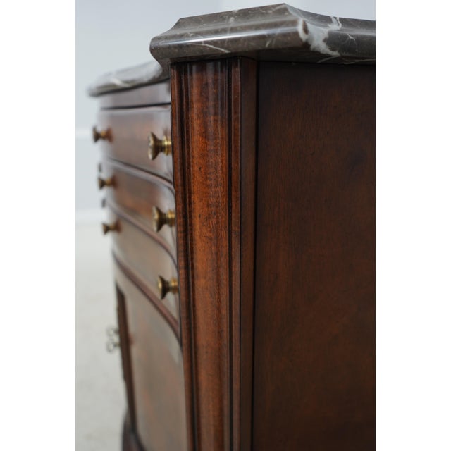 Century Marble Top Cherry Server Cabinet For Sale - Image 16 of 18