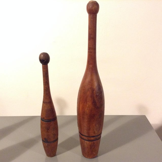 1930s Vintage Wooden Exercise/Jugglers Pins Set of 4 Chairish