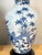 Chinese Pair Chinese Canton Style Blue and White Palm Tree Porcelain Vases, Now as Lamps For Sale - Image 3 of 10