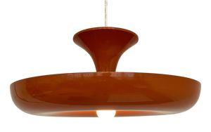 Mid-Century Modern Danish Orange Pendant Light, 1970s