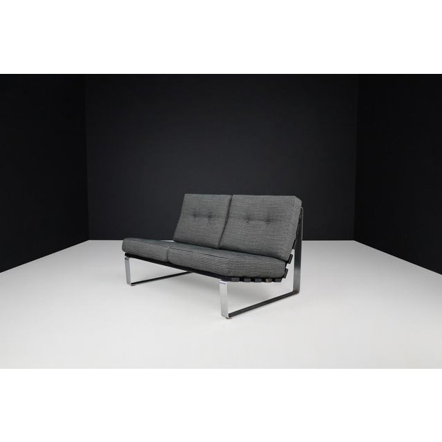 Mid-Century Modern 2-Seat Sofa / Bench attributed to Kho Liang Ie for Artifort, Netherlands, 1960s For Sale - Image 9 of 13