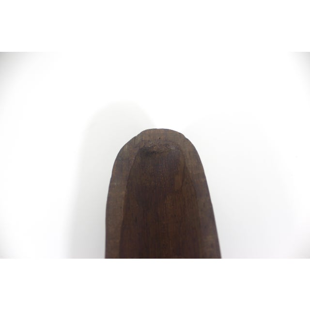 Mid Century Carved Wood Face Mask Signed by Artist For Sale - Image 15 of 17