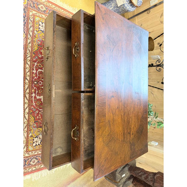 Wood Antique English Georgian Two Over Three Chest For Sale - Image 7 of 10