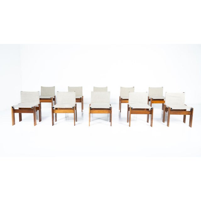 Monk Dining Chair attributed to Afra & Tobia Scarpa for Molteni, 1970s For Sale - Image 3 of 18