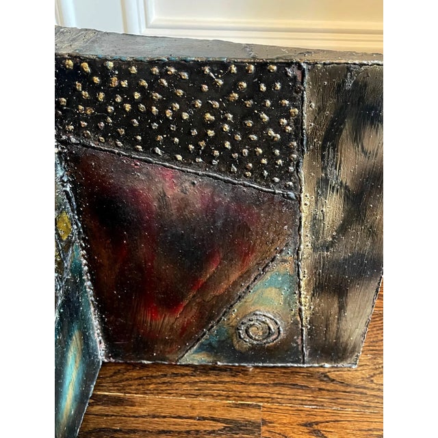 Sculpted Steel Zigzag Coffee Table Base by Paul Evans for Directional For Sale - Image 11 of 12