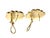 Mid 20th Century Pair of 14k Yellow Gold Sculptural Earrings Vintage For Sale - Image 5 of 6