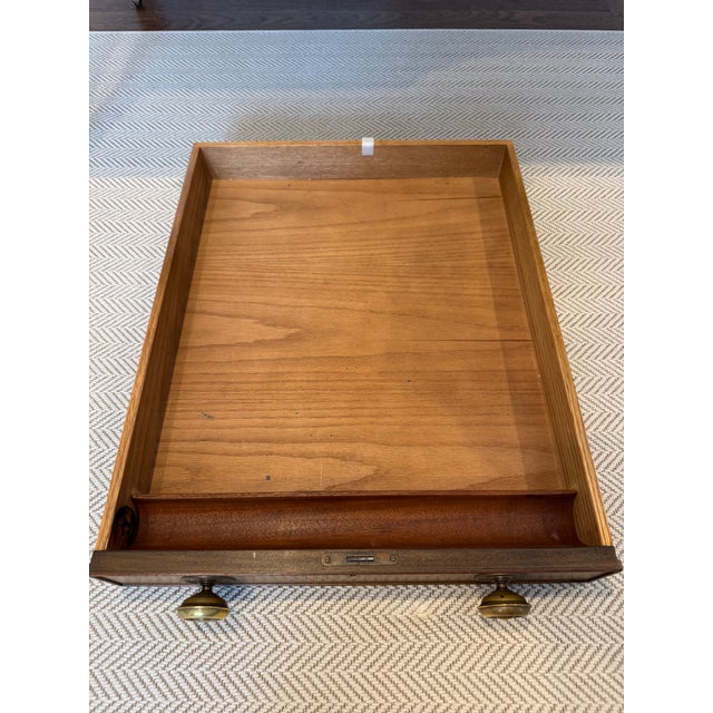 Mid 20th Century English Neoclassical Sheraton Style Desk by Kittinger Desk For Sale - Image 9 of 18