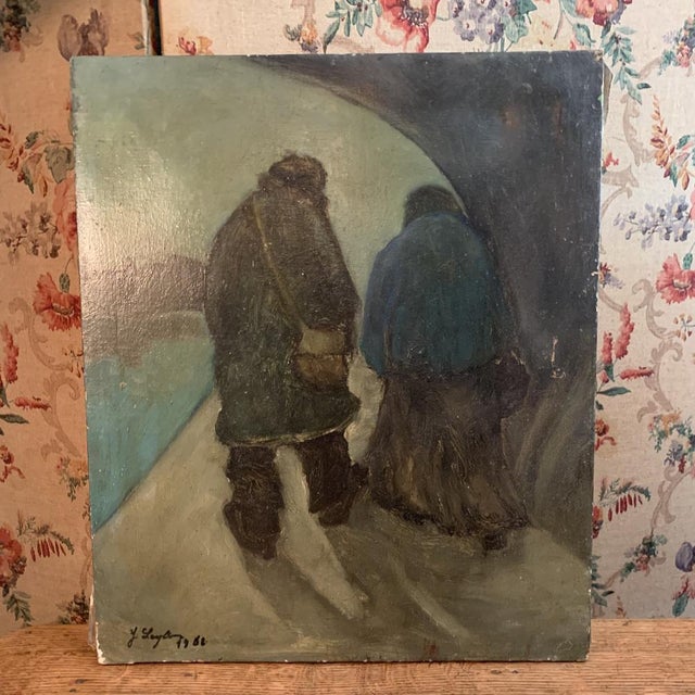 Couple Painting by Yetty Leytens For Sale - Image 3 of 8