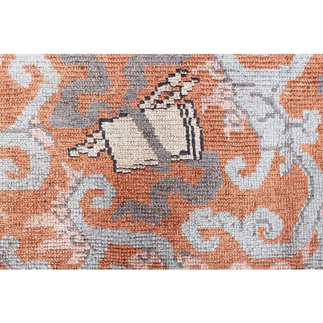 Doris Leslie Blau Antique Chinese Silk Rug For Sale - Image 4 of 9