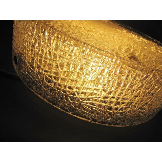 Ice Glass Ceiling Lamp from Kaiser Leuchten, 1960s For Sale - Image 4 of 9