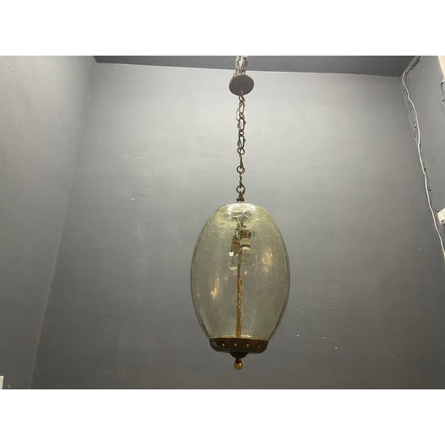 Tan Murano Glass Pendant Light, 1960s For Sale - Image 8 of 9