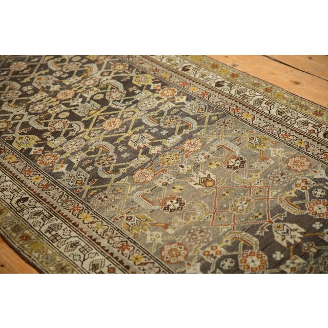 Textile Vintage Distressed Hamadan Rug Runner - 3'5" x 16' For Sale - Image 7 of 12