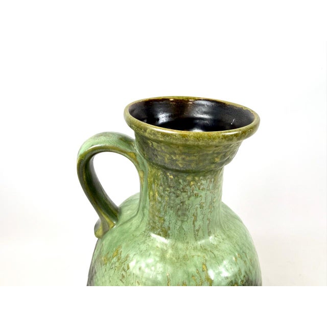 Forest Green Vintage No. 879-35 Ceramic Vase from Vetter, 1960s For Sale - Image 8 of 9