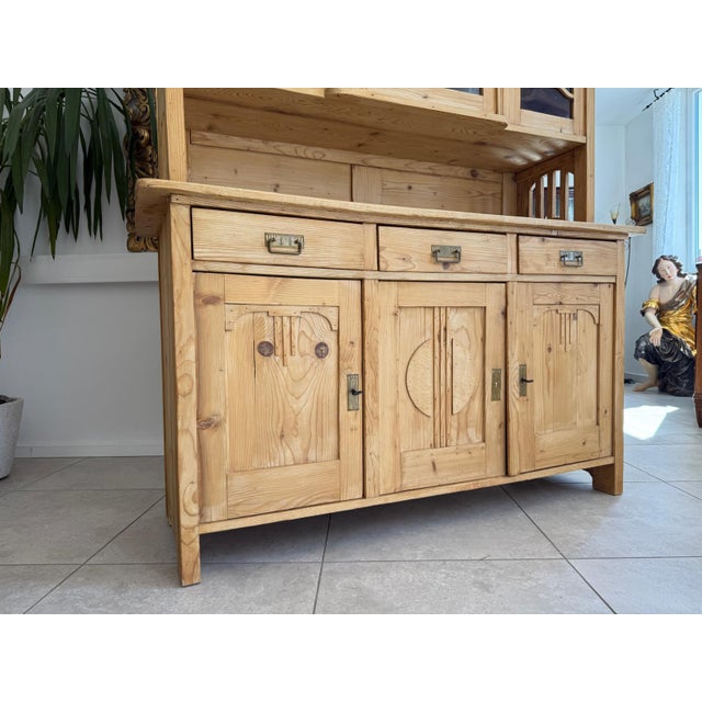 Art Nouveau Kitchen Cupboard in Wood For Sale - Image 9 of 13