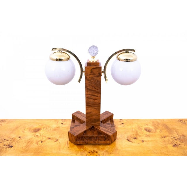 Art Deco Table Lamps, Poland, 1950s, Set of 2 For Sale - Image 3 of 11