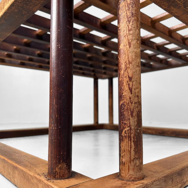 Early Shōwa Traditional Wooden Kotatsu Table, Japan, 1930s For Sale - Image 11 of 15