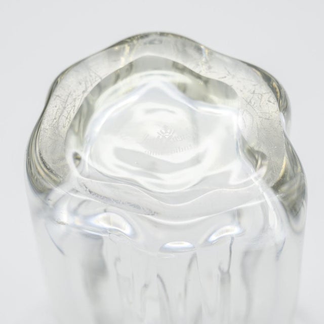 Vintage Sculptural Glass Vase by Tapio Wirkkala for Rosenthal, Germany, 1960s For Sale - Image 10 of 11