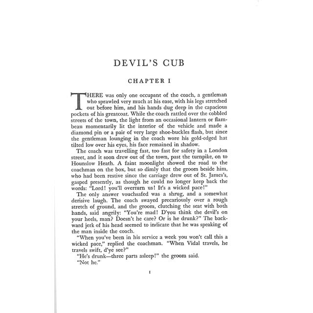 1960s "Devil's Cub" Book 1966 Heyer, Georgette For Sale - Image 5 of 5