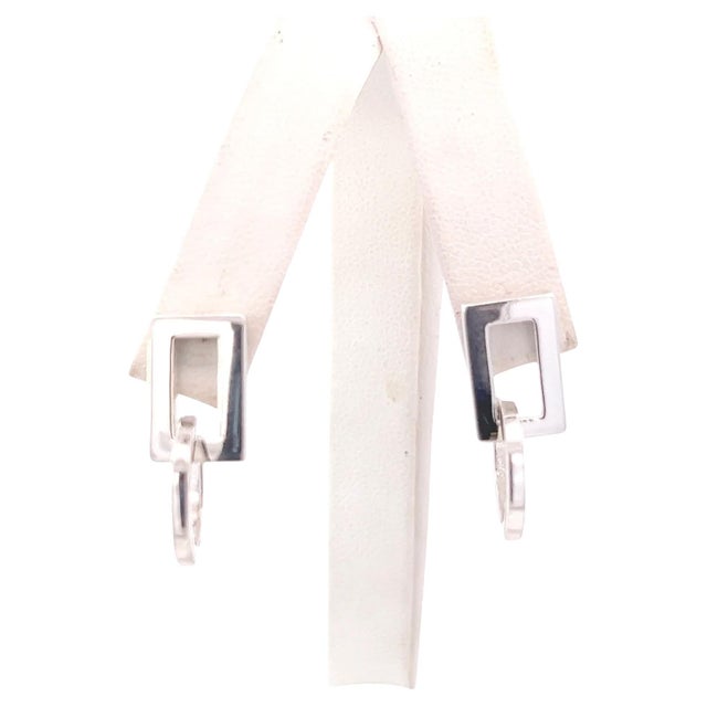 Authentic Gucci Estate Pierced Earrings Sterling Silver 7.73 Grams G48 These authentic Gucci earrings are made of sterling...