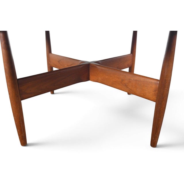 Mid 20th Century Small Round Teak Coffee / Side Table For Sale - Image 4 of 7