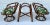 Wood Mid-Century Bent Bamboo Set of Swivel Chairs and Table Base - 3 Pieces For Sale - Image 7 of 11