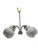 1970s Postmodern Brass and Glass Chandelier, Poland, 1970s For Sale - Image 5 of 18