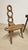 Vintage Sculptural Wooden Table and Two Chairs with Hand-Carved Loop Backrests, 1940s, Set of 3 For Sale - Image 18 of 18