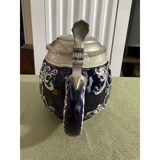 Mid 20th Century German Stoneware Beer Stein by Reinhold Merkelback "3081", Mid-20th Century For Sale - Image 5 of 6