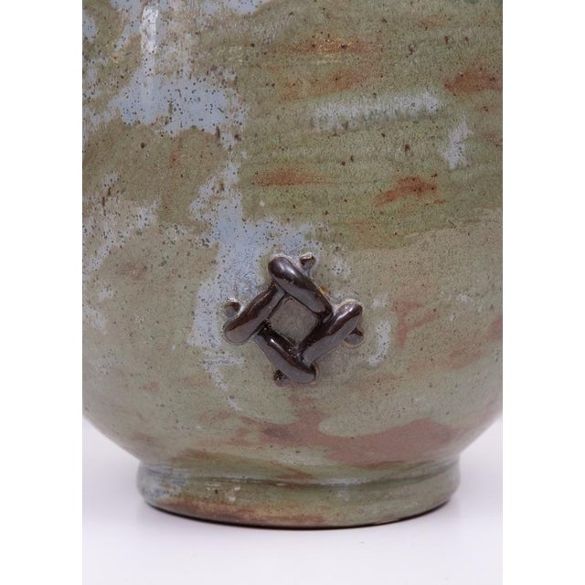 Gray Large Belgian Art Vase by Roger Guerin, 1930s For Sale - Image 8 of 9