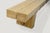 2010s Andrianna Shamaris St. Barts Long Teak Wood Log Bench For Sale - Image 5 of 18