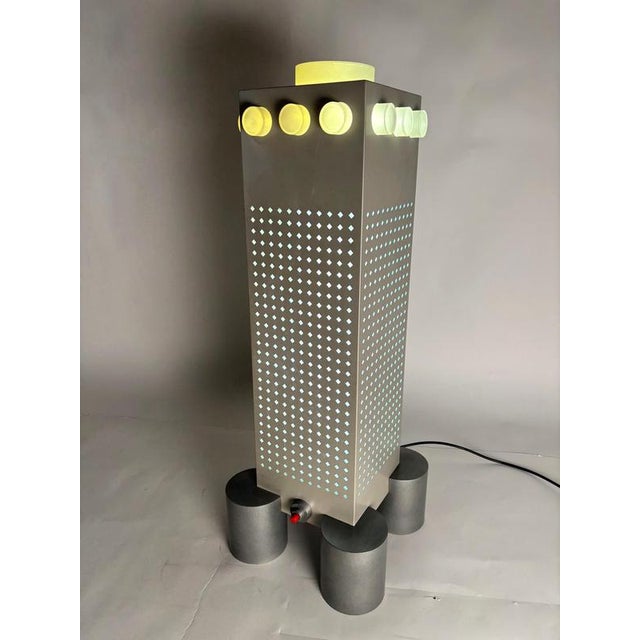 1980s WWF Tower Table or Floor Lamp by Matteo Thun and Andrea Lera for Bieffeplast, Italy, 1980s For Sale - Image 5 of 11