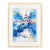 1970s Signed Heshi Yu “Abstract Village” Modernist Painting in Lucite Frame For Sale