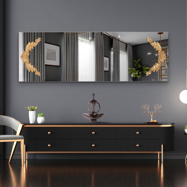 Adelard Mirror in Antique Gold For Sale - Image 9 of 10