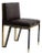 Bizimyer Furniture, "Stella" Chair With Bronze and Exclusive Woven Leather, Tailor Made For Sale