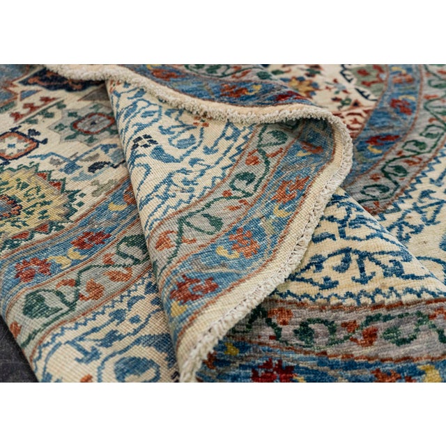Oriental Hand Knotted Round Rug 10' x 10' #21388 For Sale In Houston - Image 6 of 8