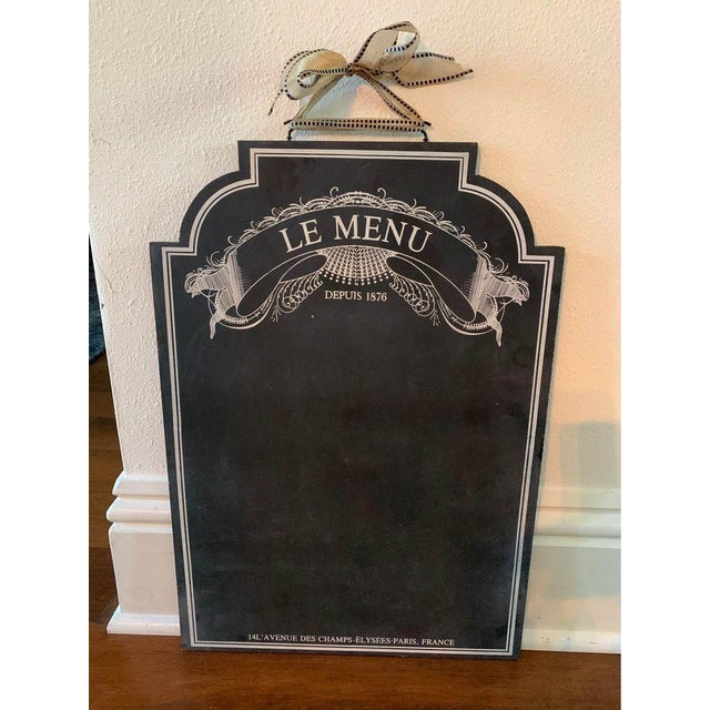 2010s Frontgate Large Reversible Chalk Board Menu Wine List For Sale - Image 5 of 5