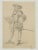 Unknown (19th century): French Nobleman, Costume Study, 19th century, PencilTechnique: Pencil on Paper, mounted on...
