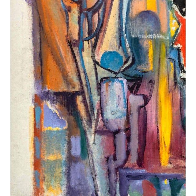 David Atkins "The Flame" Oil on Canvas For Sale - Image 4 of 10
