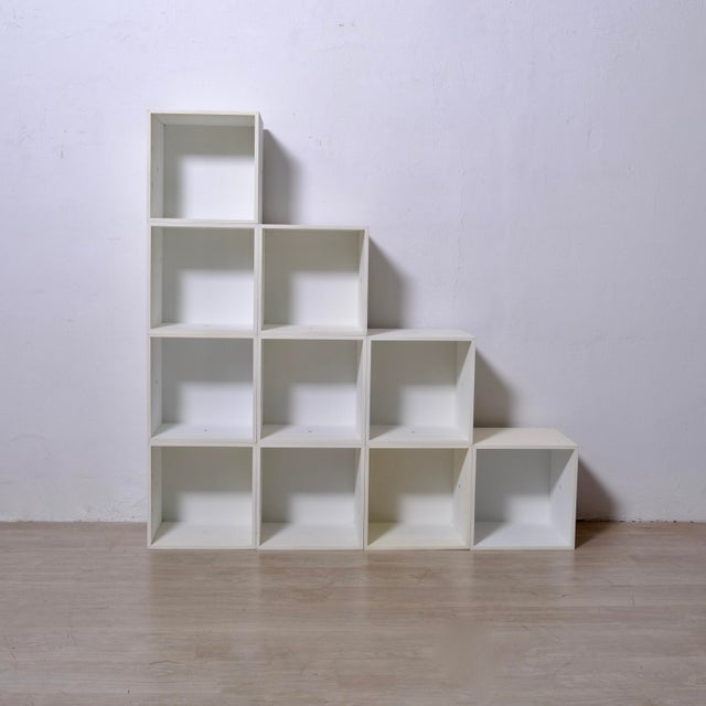 Original Modular Cube Bookcase, 1970s, Set of 10 For Sale - Image 9 of 18