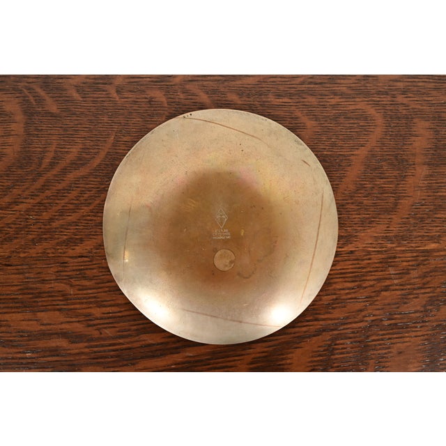 Bronze Heintz Arts & Crafts Sterling Silver on Bronze Plate For Sale - Image 8 of 11