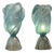 Blue Murano Glass Table Lamps from Barovier & Toso, 1950s, Set of 2 For Sale