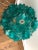 Turquoise Capiz Shell Table Lamp For Sale - Image 4 of 5