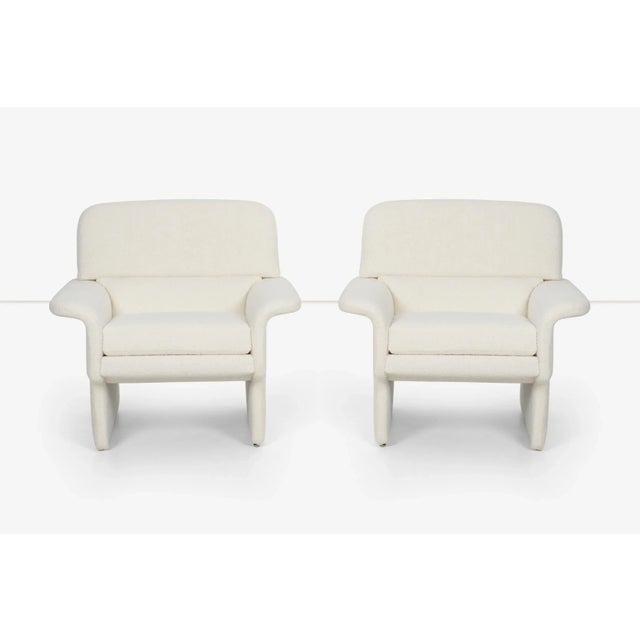 Postmodern Vladimir Attributed Lounge Chairs and Ottomans - 2 Sets For Sale - Image 3 of 13