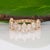 2020s 1.9Ct Diamond Band With Pear Lab Grown Diamonds in Solid 14k Gold, Pear Cut, Size 6.75 For Sale - Image 5 of 9
