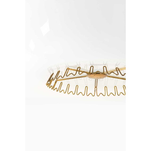 Flush Mounts in Brass attributed to Lisa Johansson-Pape, 1950s, Set of 2 For Sale - Image 4 of 11