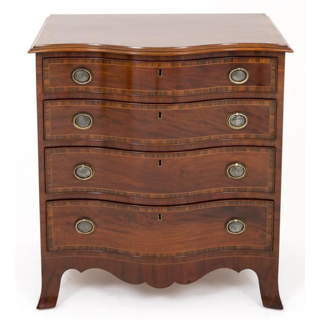 Mahogany Hepplewhite Chest of Drawers, 1890s For Sale - Image 11 of 11