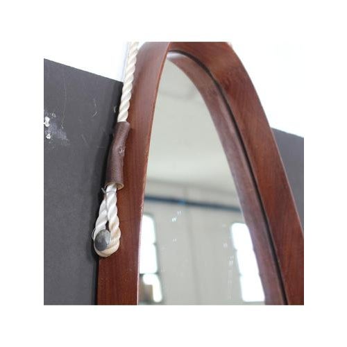 Oval Wall Mirror, 1950s For Sale - Image 4 of 10
